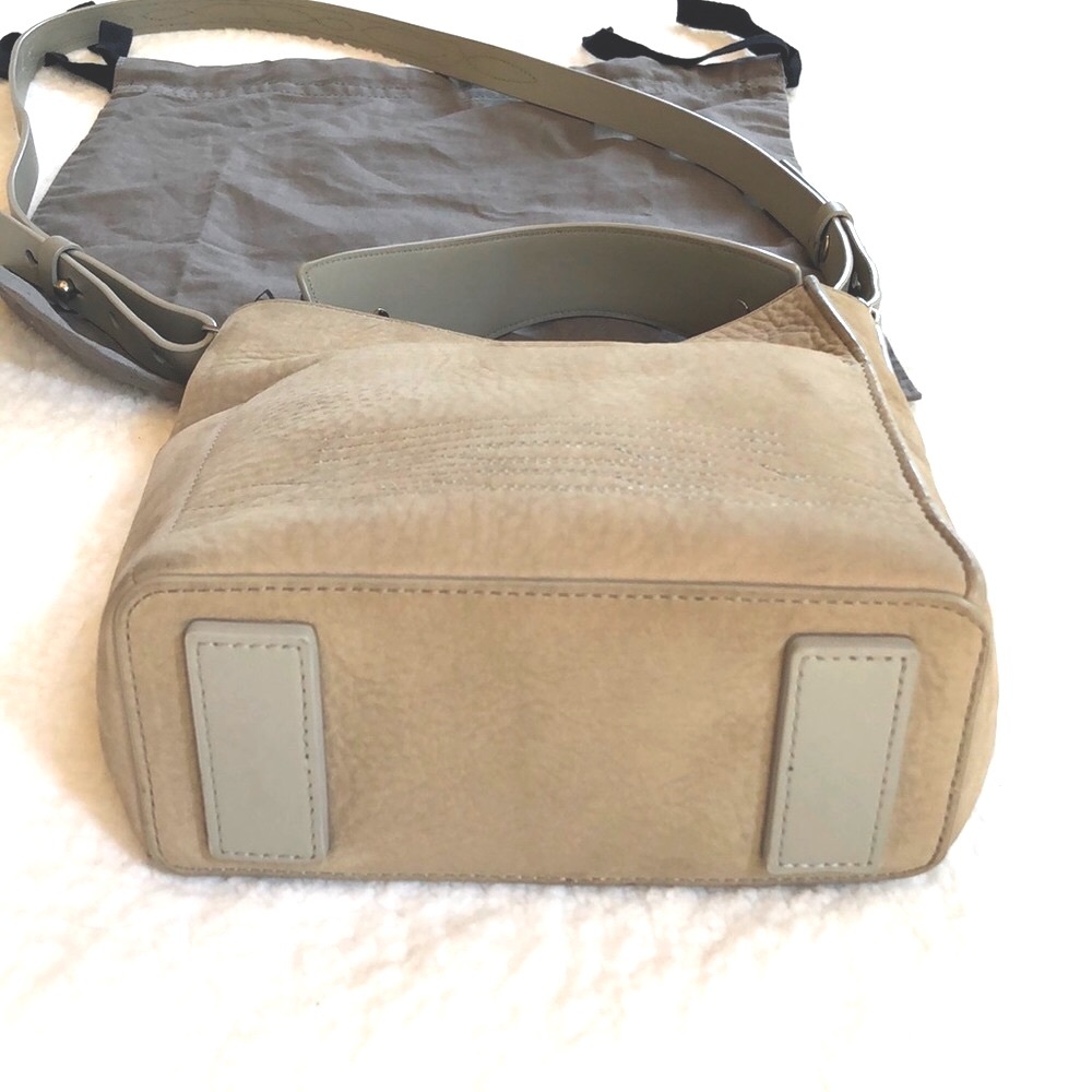 ALL SAINTS Cooper Mini nubuck crossbody tote EUC - Picture 9 of 15